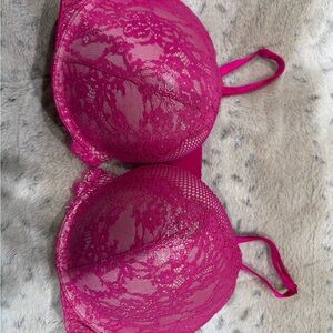 Victoria's Secret Pink Lace Bra with Underwire Support